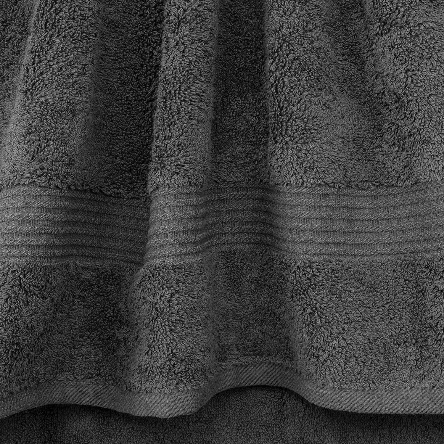 ست حوله 6 تکه هتلی پنبه ای نرم و لطیف مناسب آشپزخانه و حمام، شامل 2 حوله حمام، 2 حوله دستی، 2 لیف، خاکستری ذغالی ست حوله 6 تکه هتلی پنبه ای نرم و لطیف مناسب آشپزخانه و حمام، شامل 2 حوله حمام، 2 حوله دستی، 2 لیف، خاکستری ذغالی