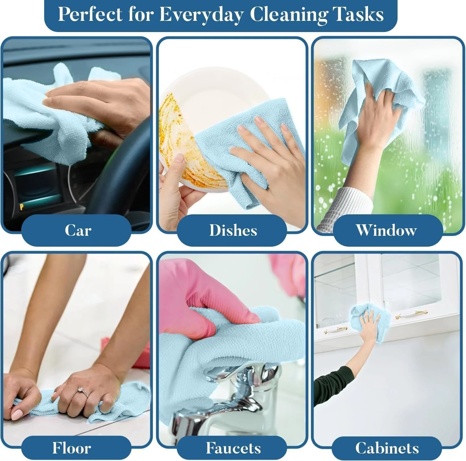 دستمال میکروفایبر نظافتی – 30x30 سانتی متر | حوله چندبار مصرف و جداشدنی برای آشپزخانه، شیشه و نظافت منزل - بنفش دستمال میکروفایبر نظافتی – 30x30 سانتی متر | حوله چندبار مصرف و جداشدنی برای آشپزخانه، شیشه و نظافت منزل - بنفش