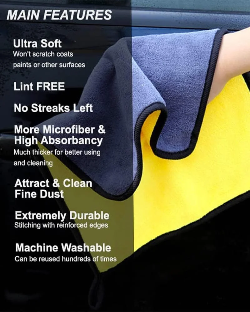 دستمال آشپزخانه، پارچه تمیز کننده میکروفایبر، 800gsm، بسته 3 عددی 40x30 سانتی متر، دستمال چند منظوره، پارچه تمیز کننده ضخیم و دو لایه برای آشپزخانه/خشک کردن/پنجره ها/صفحه نمایش (مخلوط) دستمال آشپزخانه، پارچه تمیز کننده میکروفایبر، 800gsm، بسته 3 عددی 40x30 سانتی متر، دستمال چند منظوره، پارچه تمیز کننده ضخیم و دو لایه برای آشپزخانه/خشک کردن/پنجره ها/صفحه نمایش (مخلوط)