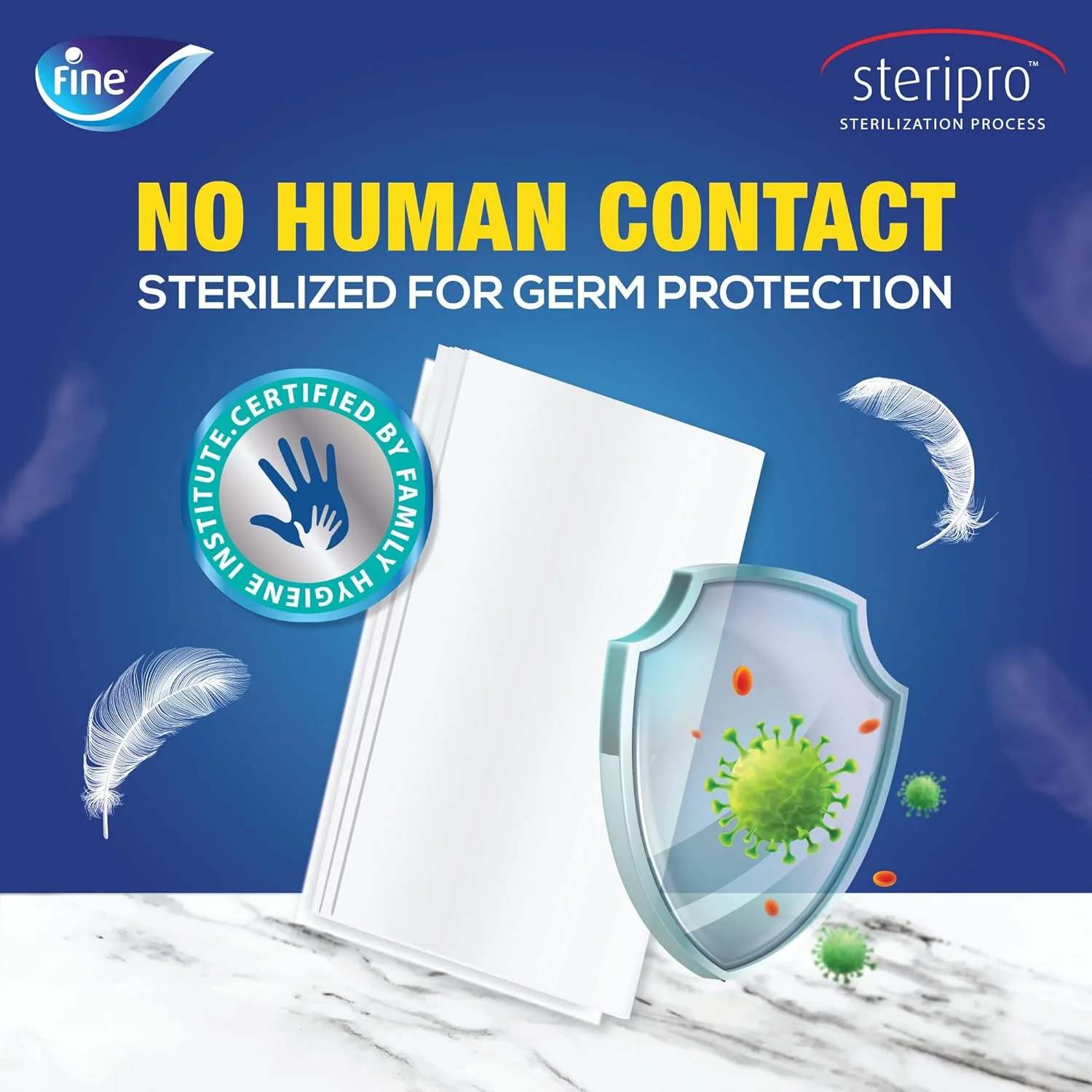 دستمال کاغذی چند منظوره فاین، 2 لایه، 150 برگ دستمال کاغذی چند منظوره فاین، 2 لایه، 150 برگ