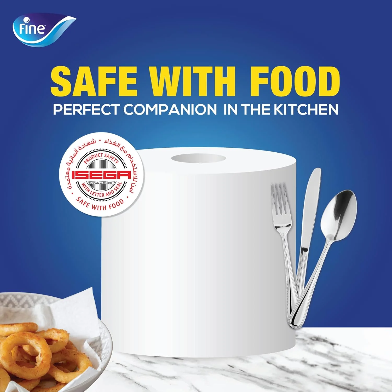 دستمال کاغذی رولی آشپزخانه فاین، 1500 برگ تک لایه، 2 رول. رول بزرگ فاین، دستمال های استریل شده برای محافظت در برابر میکروب دستمال کاغذی رولی آشپزخانه فاین، 1500 برگ تک لایه، 2 رول. رول بزرگ فاین، دستمال های استریل شده برای محافظت در برابر میکروب