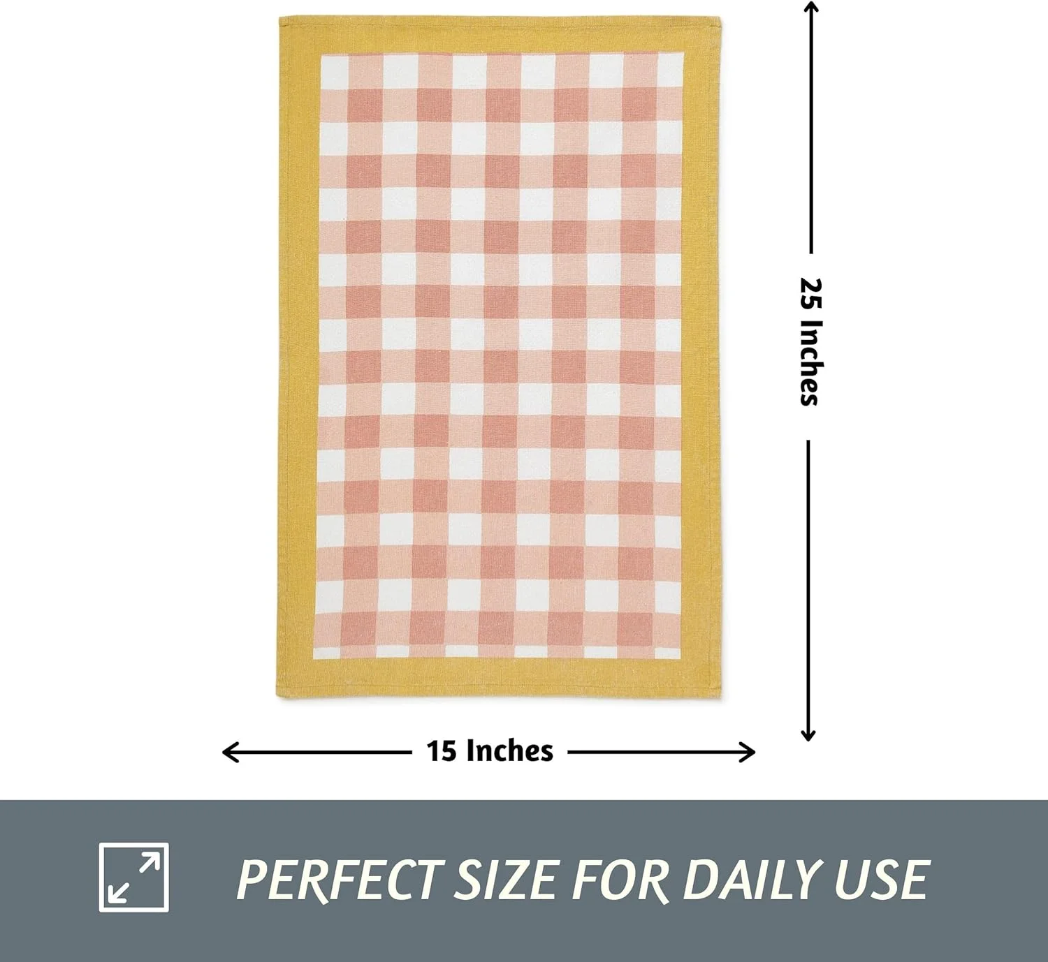 دستمال آشپزخانه Folkulture با حلقه آویز، ست 3 عددی، دستمال سفره 100% پنبه ای برای خشک کردن ظروف، 25" x 15" دستمال چای یا دستمال دستی تزئینی آشپزخانه برای دکوراسیون خانه روستایی (راه راه مرجانی) دستمال آشپزخانه Folkulture با حلقه آویز، ست 3 عددی، دستمال سفره 100% پنبه ای برای خشک کردن ظروف، 25" x 15" دستمال چای یا دستمال دستی تزئینی آشپزخانه برای دکوراسیون خانه روستایی (راه راه مرجانی)