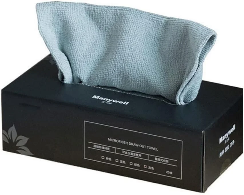 دستمال میکروفایبر چند منظوره گودرن - 20 عددی - مناسب خانه، آشپزخانه، ماشین و رستوران - خاکستری