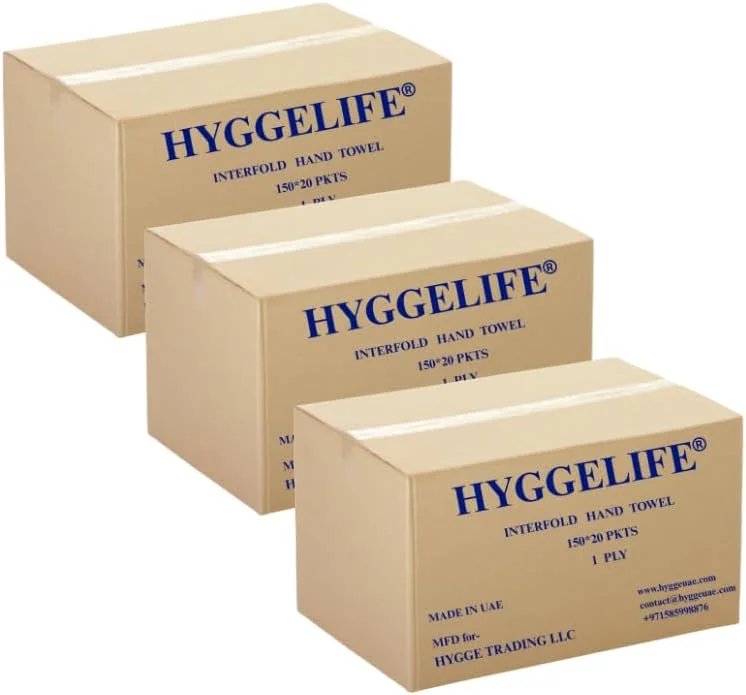 دستمال کاغذی حوله ای تا شده Hyggelife® - طرح دار - 1 لایه - 20 بسته - 150 برگی (3 بسته) دستمال کاغذی حوله ای تا شده Hyggelife® - طرح دار - 1 لایه - 20 بسته - 150 برگی (3 بسته)