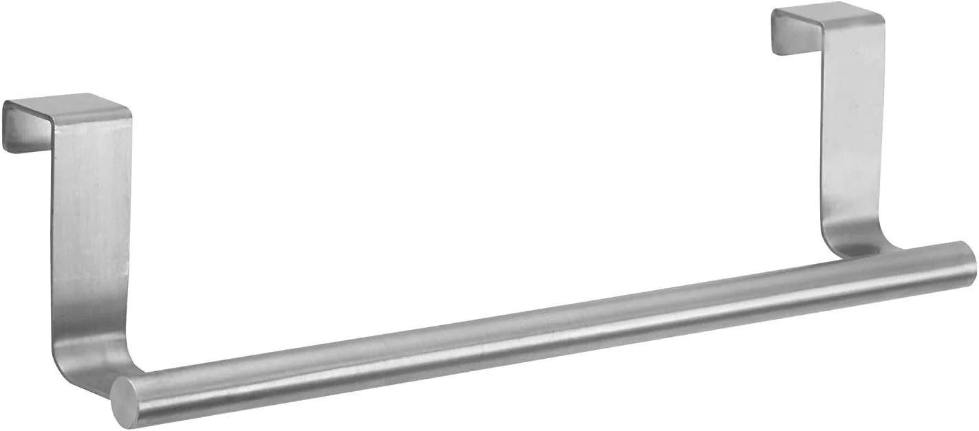 جا حوله ای فلزی آویز کابینت iDesign Forma، مناسب حوله دستی و دستمال، برای حمام و آشپزخانه، 23.5 × 6.35 × 6.35 سانتی متر، فولاد ضد زنگ جا حوله ای فلزی آویز کابینت iDesign Forma، مناسب حوله دستی و دستمال، برای حمام و آشپزخانه، 23.5 × 6.35 × 6.35 سانتی متر، فولاد ضد زنگ