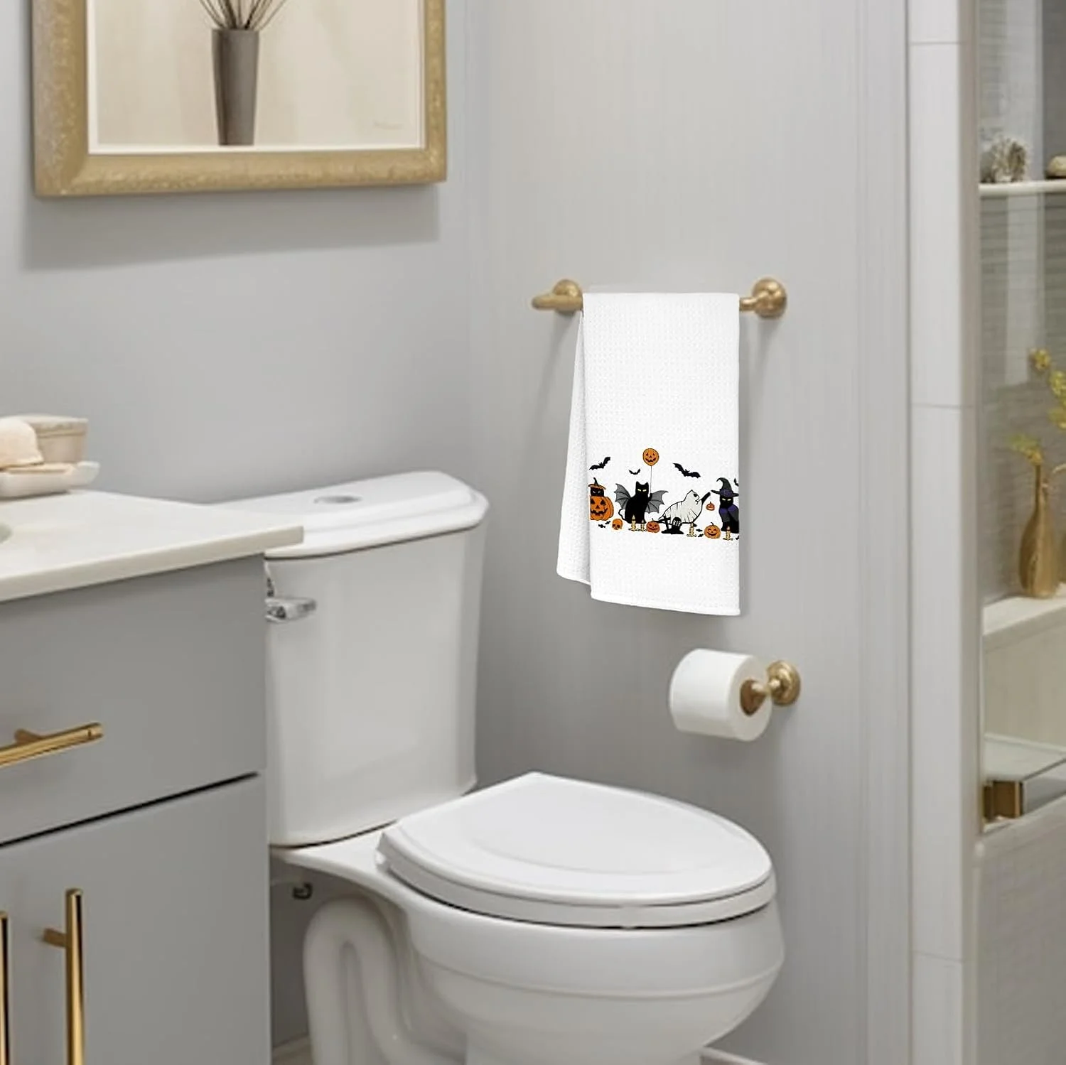 دستمال آشپزخانه طرح هالووین، دستمال ظرف گربه ای، دستمال چای برای آشپزخانه، دستمال دستی حمام طرح هالووین، دکور حمام آشپزخانه هالووین، هدیه گربه 40x60 سانتی متر دستمال آشپزخانه طرح هالووین، دستمال ظرف گربه ای، دستمال چای برای آشپزخانه، دستمال دستی حمام طرح هالووین، دکور حمام آشپزخانه هالووین، هدیه گربه 40x60 سانتی متر
