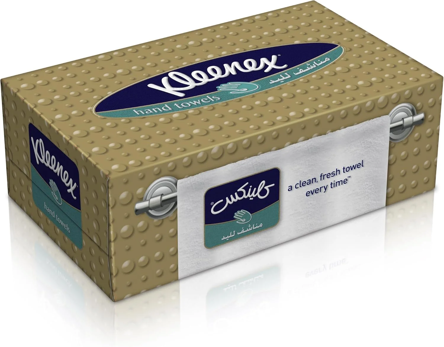 دستمال حوله ای Kleenex، 1 بسته 90 عددی، دستمال کاغذی یکبار مصرف برای دست، استفاده در آشپزخانه و حمام