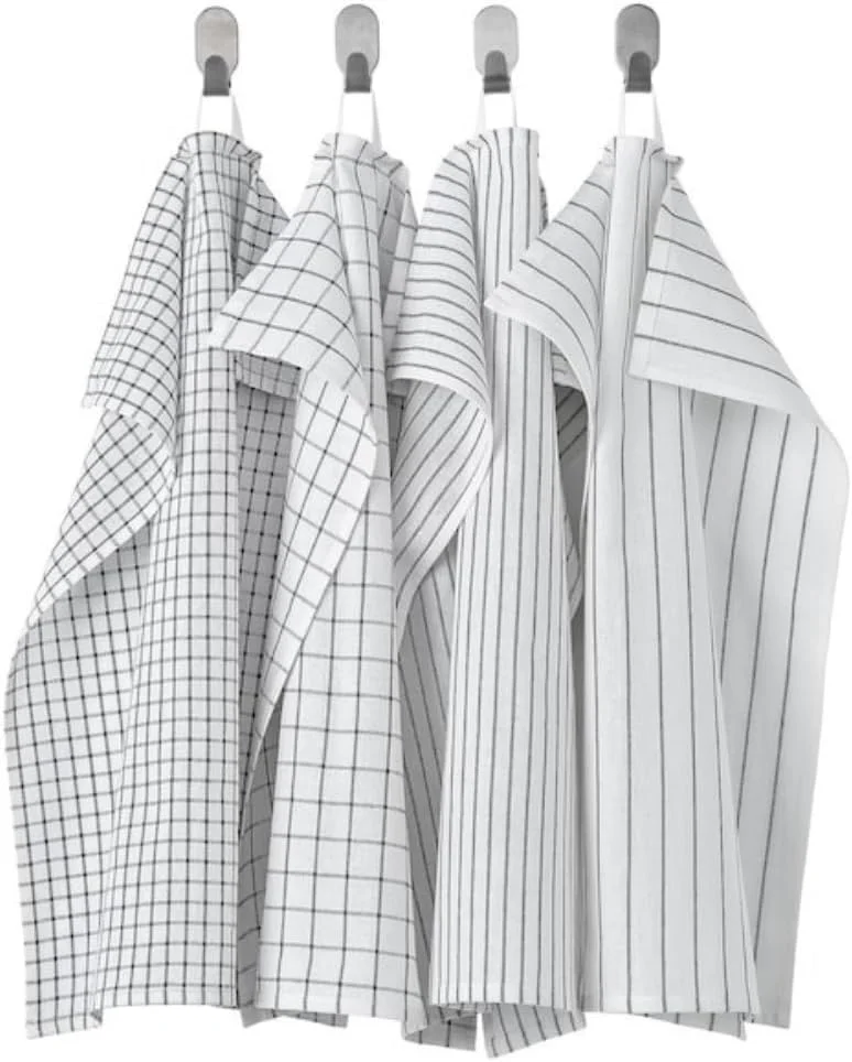 دستمال آشپزخانه وافل با کیفیت عالی LUKADAH، 100% پنبه، دستمال چای وافل فوق العاده نرم، جاذب و خشک شونده سریع، 45x60 سانتی متر - بسته 4 عددی دستمال آشپزخانه وافل با کیفیت عالی LUKADAH، 100% پنبه، دستمال چای وافل فوق العاده نرم، جاذب و خشک شونده سریع، 45x60 سانتی متر - بسته 4 عددی