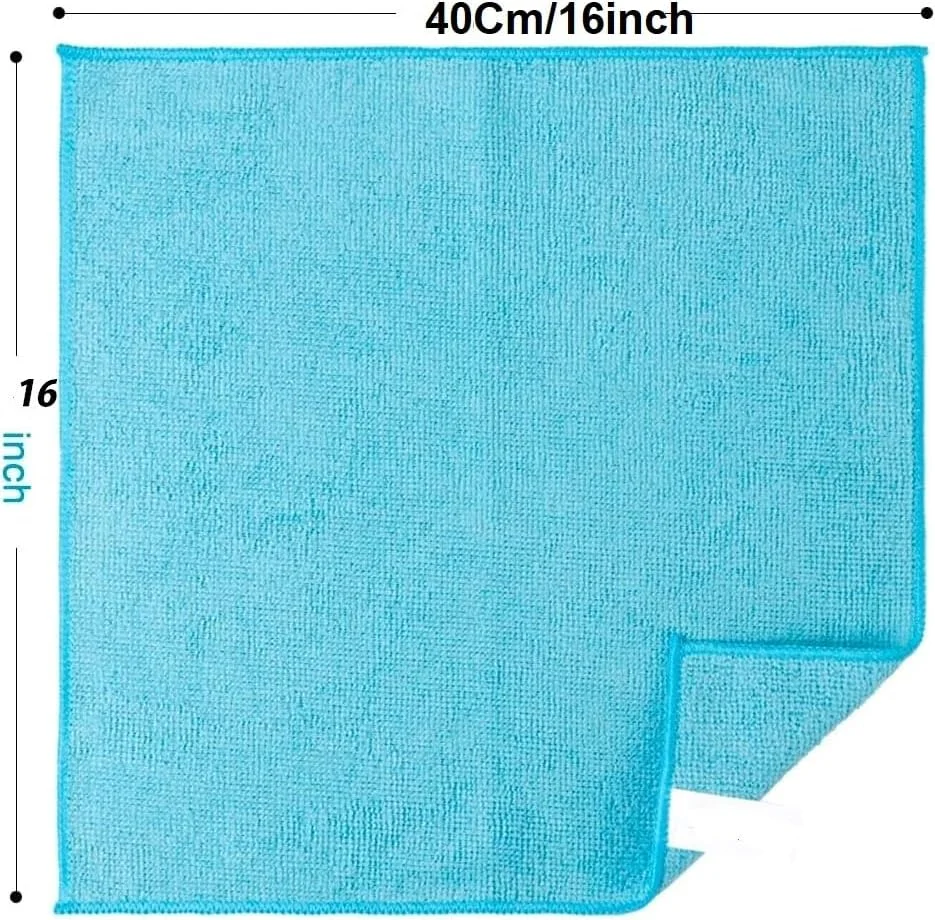 دستمال نظافت میکروفایبر (بسته 20 عددی) سایز بزرگ (40x40 سانتی متر) ست حوله آشپزخانه چند منظوره فوق العاده جاذب قابل استفاده مجدد - پارچه آشپزخانه | پارچه تمیز کننده بدون پرز دستمال نظافت میکروفایبر (بسته 20 عددی) سایز بزرگ (40x40 سانتی متر) ست حوله آشپزخانه چند منظوره فوق العاده جاذب قابل استفاده مجدد - پارچه آشپزخانه | پارچه تمیز کننده بدون پرز