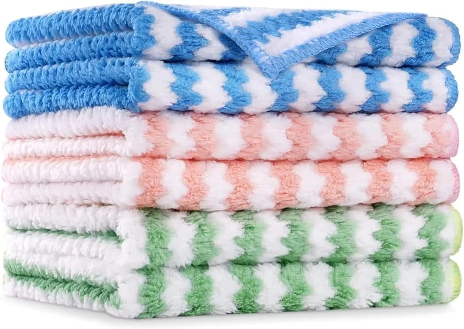 دستمال میکروفایبر تمیز کننده McMola، 6 عدد دستمال تمیز کننده میکروفایبر فوق العاده جاذب، دستمال ظرف میکروفایبر قابل استفاده مجدد، حوله های تمیز کننده چند منظوره برای خانه و آشپزخانه، اندازه 30 در 30 سانتی متر دستمال میکروفایبر تمیز کننده McMola، 6 عدد دستمال تمیز کننده میکروفایبر فوق العاده جاذب، دستمال ظرف میکروفایبر قابل استفاده مجدد، حوله های تمیز کننده چند منظوره برای خانه و آشپزخانه، اندازه 30 در 30 سانتی متر