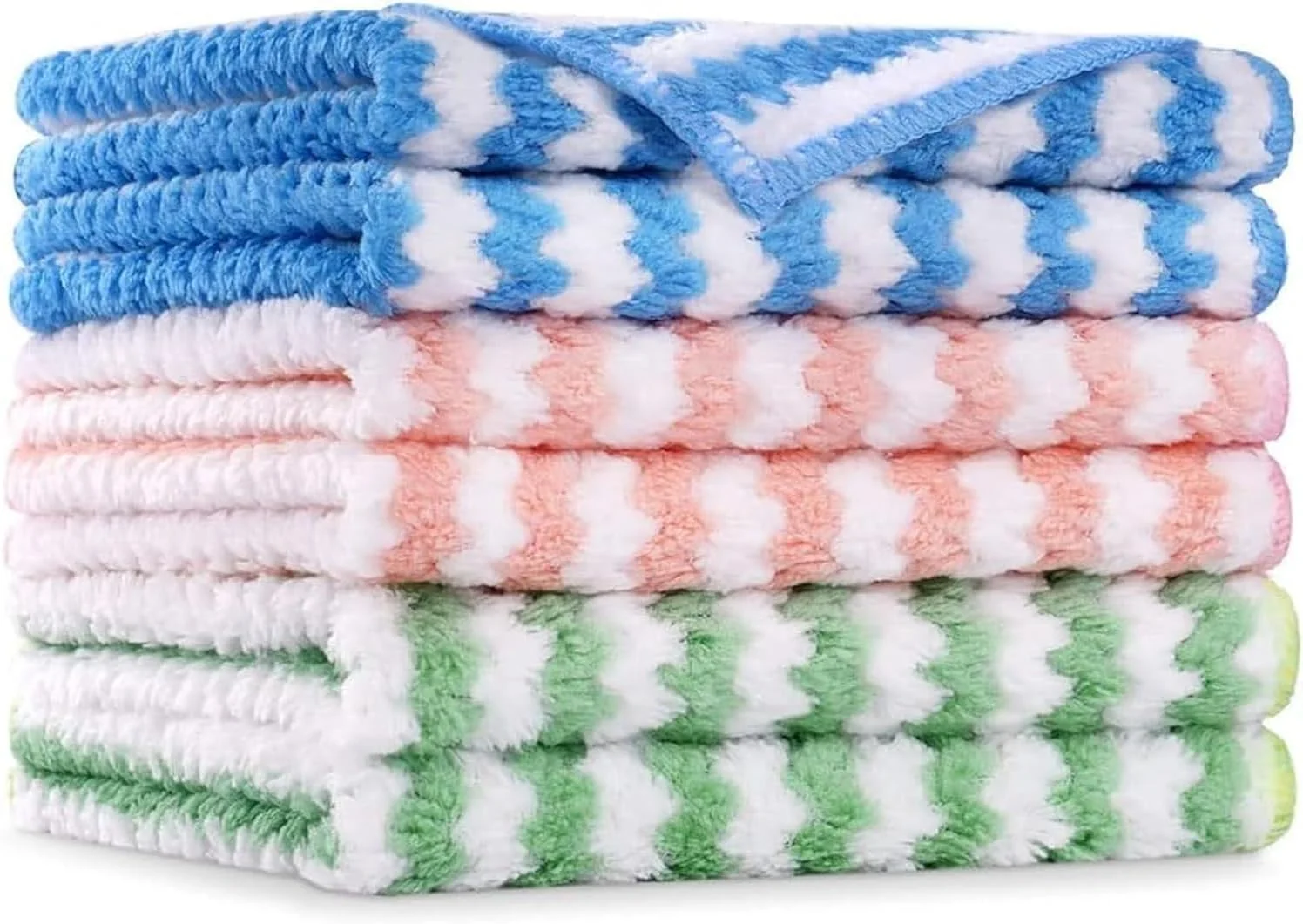 دستمال میکروفایبر تمیز کننده McMola، 6 عدد دستمال تمیز کننده میکروفایبر فوق العاده جاذب، دستمال ظرف میکروفایبر قابل استفاده مجدد، حوله های تمیز کننده چند منظوره برای خانه و آشپزخانه، اندازه 30 در 30 سانتی متر دستمال میکروفایبر تمیز کننده McMola، 6 عدد دستمال تمیز کننده میکروفایبر فوق العاده جاذب، دستمال ظرف میکروفایبر قابل استفاده مجدد، حوله های تمیز کننده چند منظوره برای خانه و آشپزخانه، اندازه 30 در 30 سانتی متر