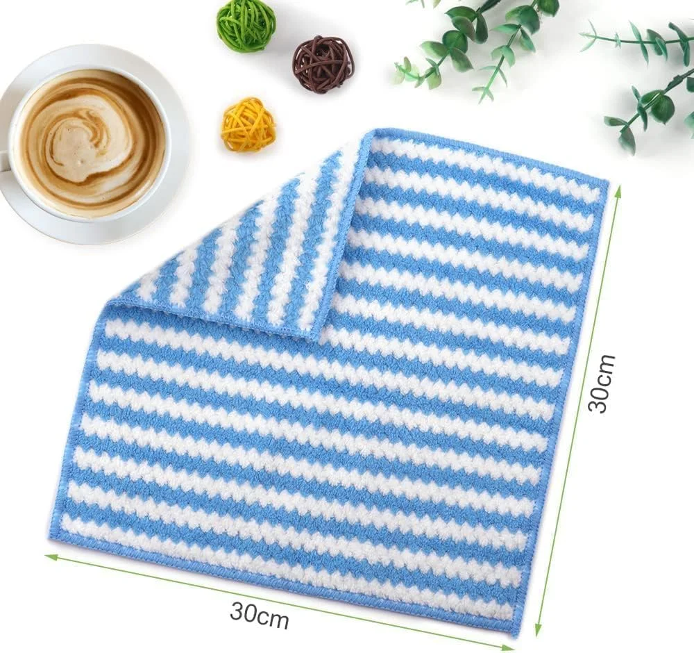 دستمال میکروفایبر تمیز کننده McMola، 6 عدد دستمال تمیز کننده میکروفایبر فوق العاده جاذب، دستمال ظرف میکروفایبر قابل استفاده مجدد، حوله های تمیز کننده چند منظوره برای خانه و آشپزخانه، اندازه 30 در 30 سانتی متر دستمال میکروفایبر تمیز کننده McMola، 6 عدد دستمال تمیز کننده میکروفایبر فوق العاده جاذب، دستمال ظرف میکروفایبر قابل استفاده مجدد، حوله های تمیز کننده چند منظوره برای خانه و آشپزخانه، اندازه 30 در 30 سانتی متر