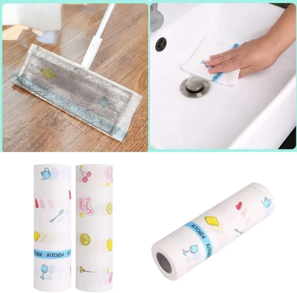 McMola 3 رول دستمال تمیز کننده یکبار مصرف با طرح چاپی (50 عدد در هر رول)، دستمال های تمیز کننده چند بار مصرف، پارچه های ظرفشویی، دستمال کاغذی آشپزخانه برای شستشو و تمیز کردن (طرح تصادفی) McMola 3 رول دستمال تمیز کننده یکبار مصرف با طرح چاپی (50 عدد در هر رول)، دستمال های تمیز کننده چند بار مصرف، پارچه های ظرفشویی، دستمال کاغذی آشپزخانه برای شستشو و تمیز کردن (طرح تصادفی)