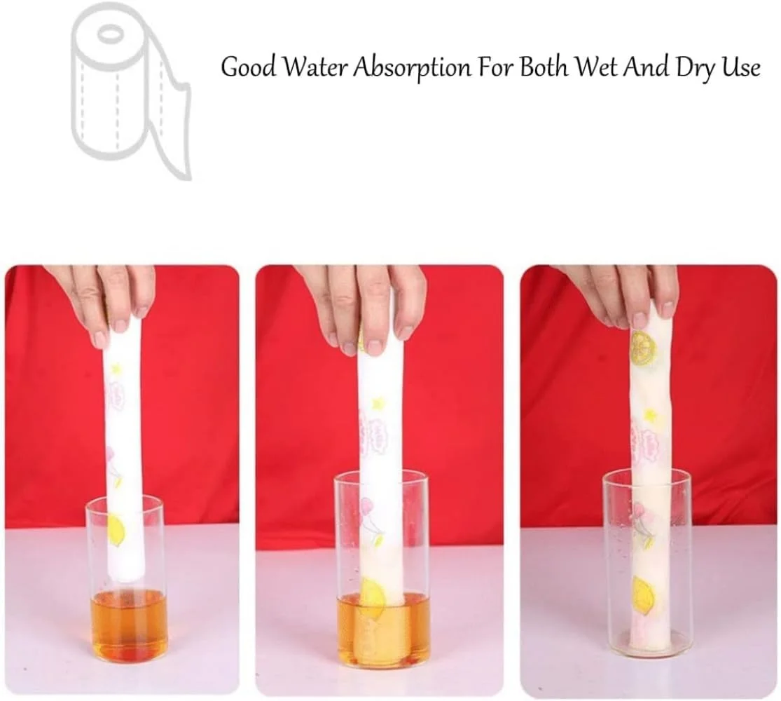 McMola 3 رول دستمال تمیز کننده یکبار مصرف با طرح چاپی (50 عدد در هر رول)، دستمال های تمیز کننده چند بار مصرف، پارچه های ظرفشویی، دستمال کاغذی آشپزخانه برای شستشو و تمیز کردن (طرح تصادفی) McMola 3 رول دستمال تمیز کننده یکبار مصرف با طرح چاپی (50 عدد در هر رول)، دستمال های تمیز کننده چند بار مصرف، پارچه های ظرفشویی، دستمال کاغذی آشپزخانه برای شستشو و تمیز کردن (طرح تصادفی)
