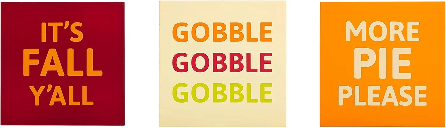 دکوری بلوک چوبی Pearhead برای روز شکرگزاری، دکور دیوار، پلاک های هنری پاییزی