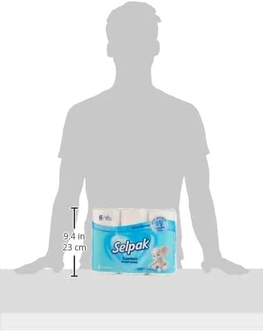 دستمال کاغذی آشپزخانه دولایه سلپاک، 24 رول، 90 برگ