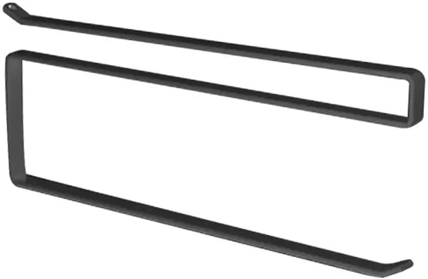 جا دستمال کاغذی آویز درب کابینت مشکی (تک عددی) | بدون نیاز به سوراخکاری، مناسب دستمال رولی و کاغذی برای حمام، آشپزخانه و درب کابینت