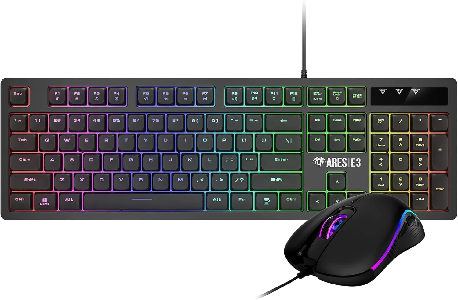 کیبورد و ماوس سیم دار GAMDIAS ARES E3 2-IN-1 Combo