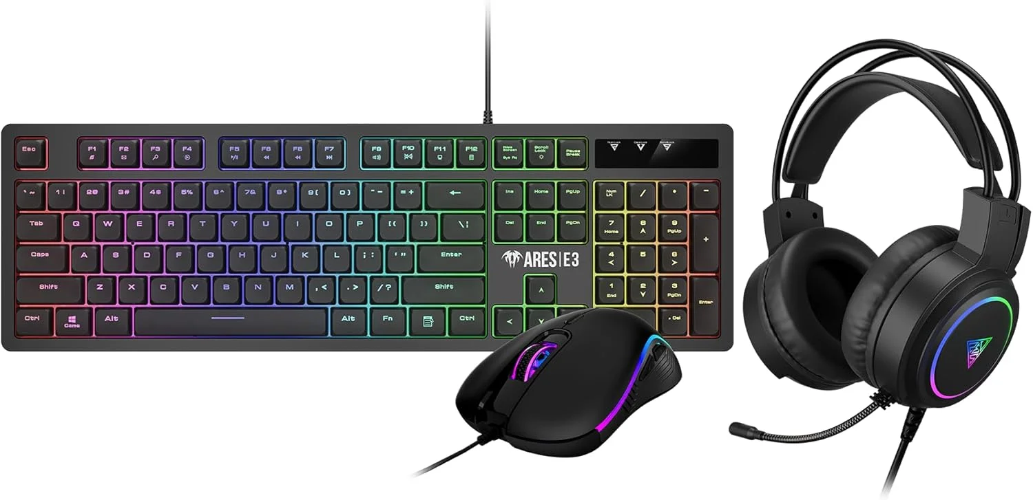 GAMDIAS Poseidon E2 Combo مجموعه 3 در 1