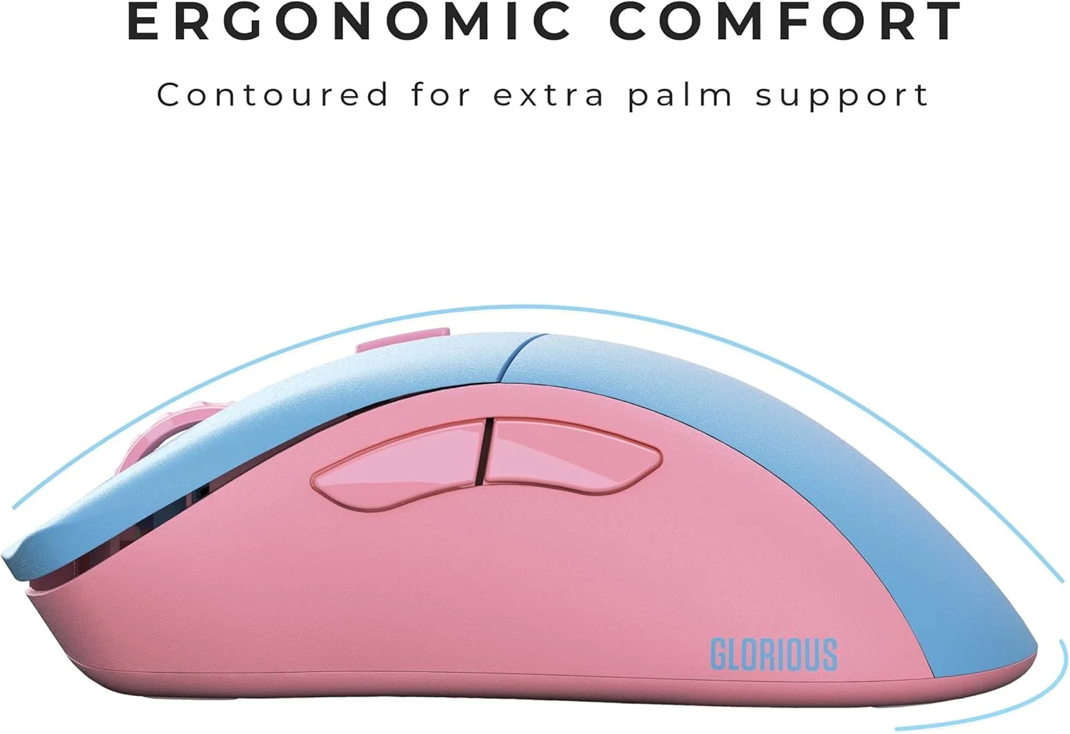 موس گیمینگ بیسیم گلوریوس مدل D-Pro - فوق سبک 58 گرم، 6 دکمه قابل برنامهریزی، عمر باتری 80+ ساعت، 19K DPI، سنسور BAMF. موس قابل شارژ برای گیمرهای کامپیوتر - Skyline Forge (آبی و صورتی) موس گیمینگ بیسیم گلوریوس مدل D-Pro - فوق سبک 58 گرم، 6 دکمه قابل برنامهریزی، عمر باتری 80+ ساعت، 19K DPI، سنسور BAMF. موس قابل شارژ برای گیمرهای کامپیوتر - Skyline Forge (آبی و صورتی)