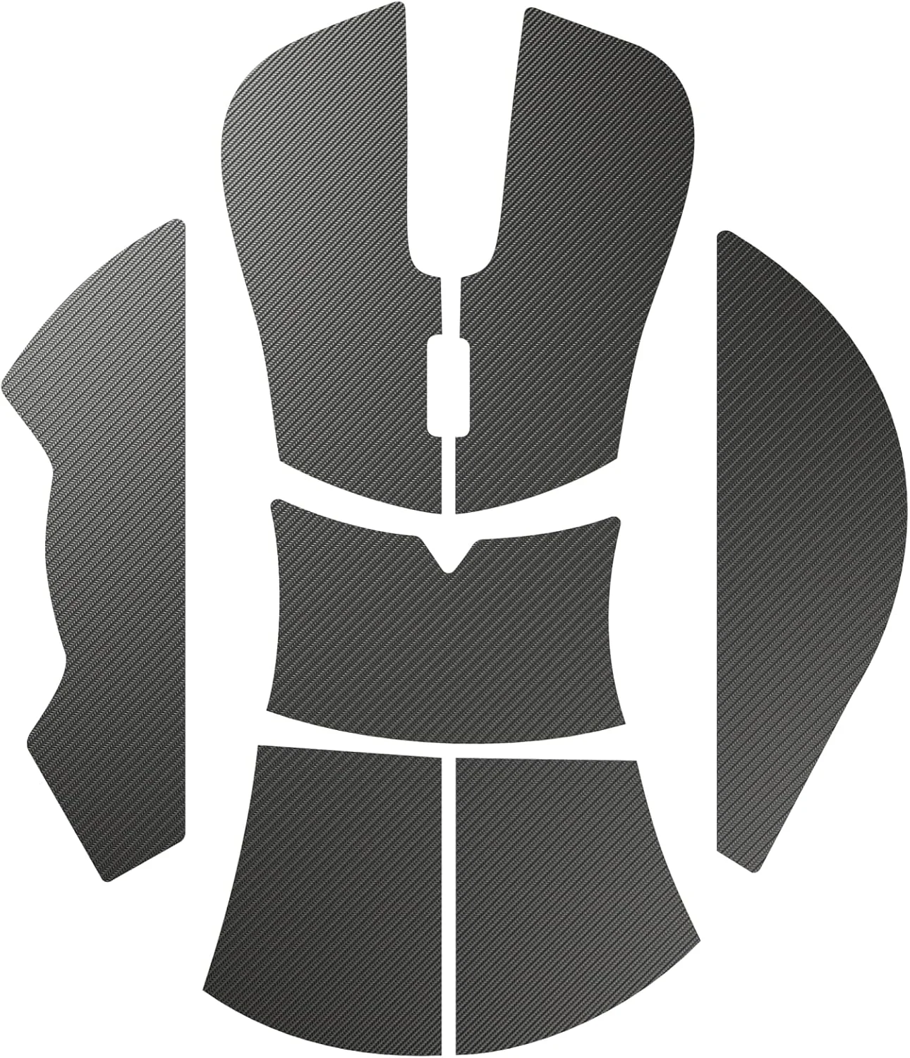 نوار گریپ موس گیمینگ Glorious برای مدل D- (کوچک) - ضد لغزش، مقاوم در برابر چربی و عرق، ضخامت 0.5 میلی متر، برش خورده، نصب آسان، چسب 3M - مشکی