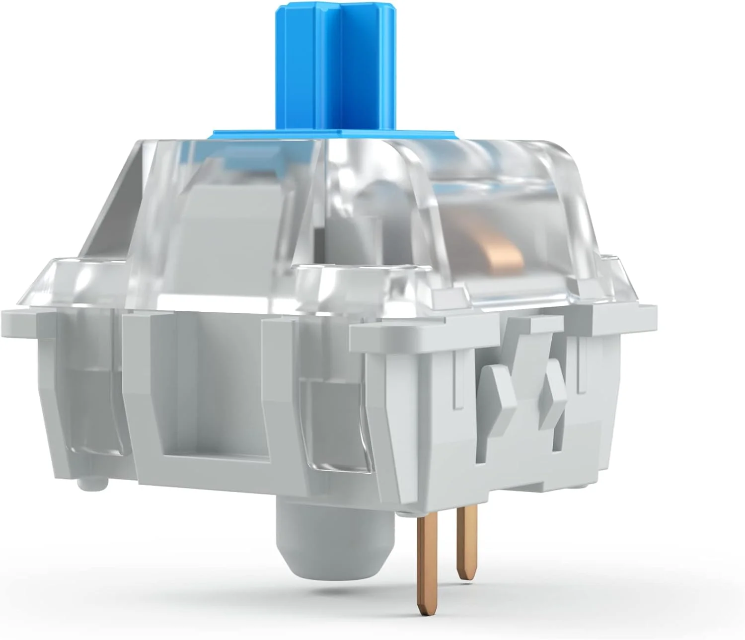 سوئیچ های کیبورد مکانیکی گاترون آبی (بسته 120 عددی) - کلیکی و سبک برای تایپ و بازی دقیق - نیروی محرک 60 گرم