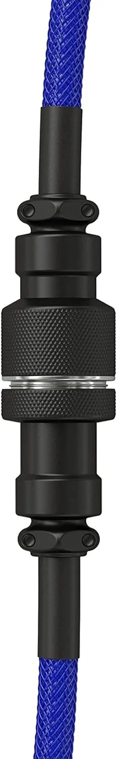 کابل فنری گیمینگ Glorious PC Gaming Race Cobalt، کابل USB-C به USB-A - طول 1.37 متر، آبی