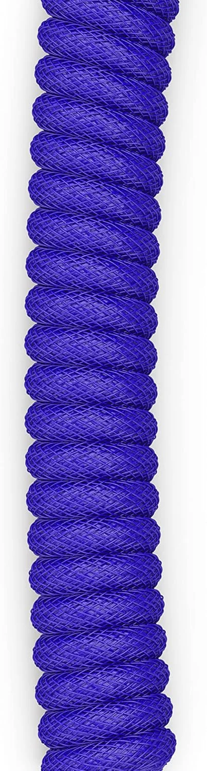 کابل فنری گیمینگ Glorious PC Gaming Race Cobalt، کابل USB-C به USB-A - طول 1.37 متر، آبی