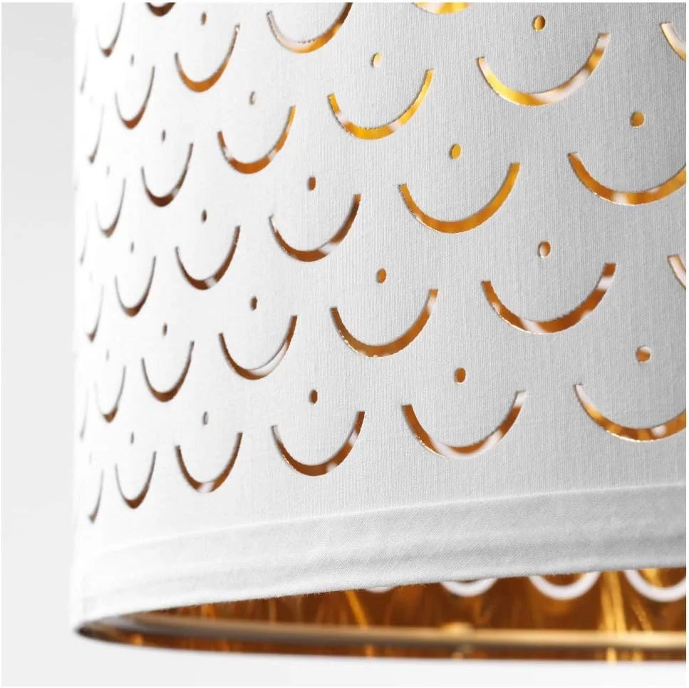 آباژور ایکیا مدل Nymo، رنگ سفید برنجی، سایز 9 آباژور ایکیا مدل Nymo، رنگ سفید برنجی، سایز 9