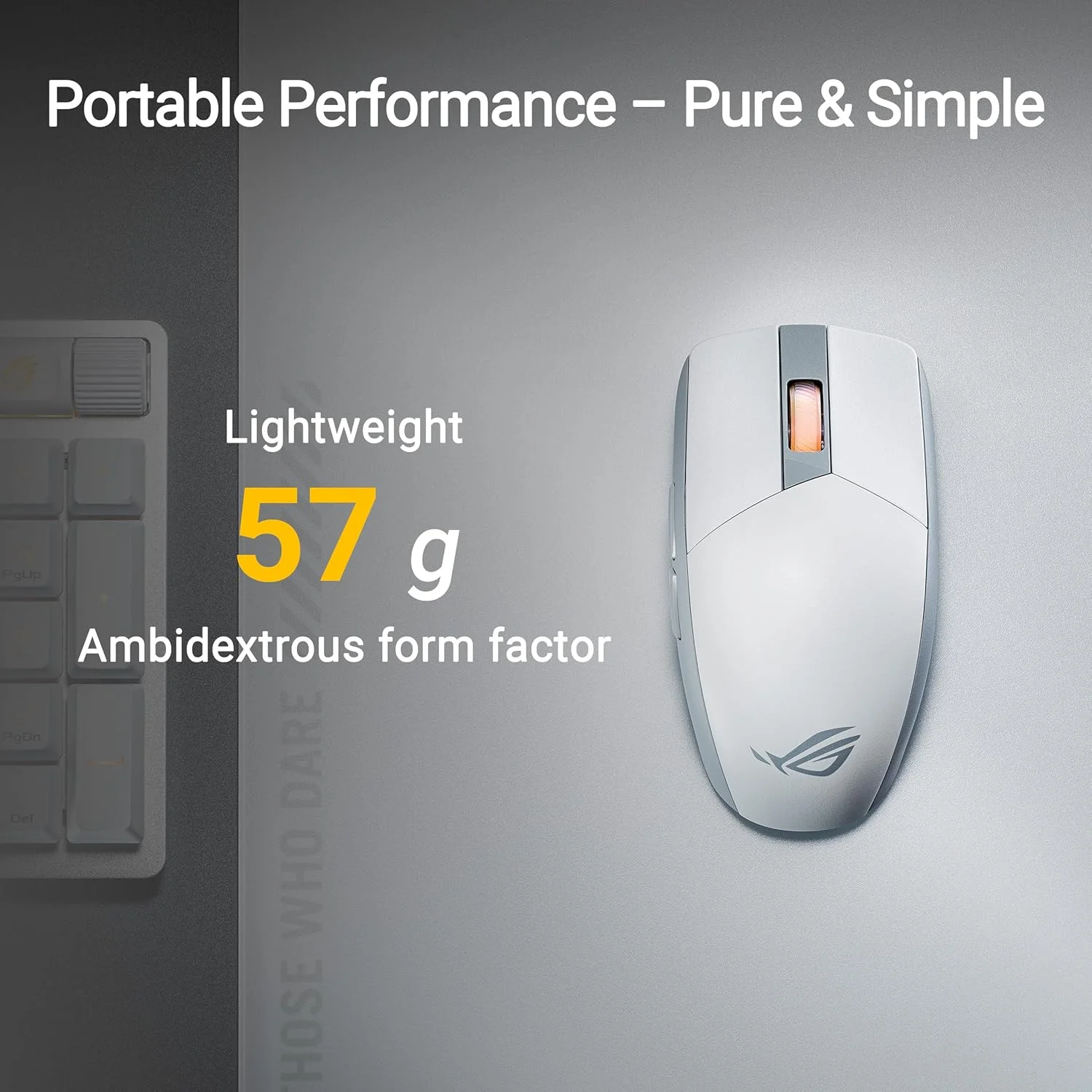 ماوس گیمینگ بی سیم ایسوس ROG Strix Impact III، وزن سبک 57 گرم، حسگر 36K DPI، بلوتوث و RF 2.4 گیگاهرتز، ROG SpeedNova، عمر باتری تا 618 ساعت، سوییچ های قابل تعویض، گیرنده ROG Omni، سفید ماوس گیمینگ بی سیم ایسوس ROG Strix Impact III، وزن سبک 57 گرم، حسگر 36K DPI، بلوتوث و RF 2.4 گیگاهرتز، ROG SpeedNova، عمر باتری تا 618 ساعت، سوییچ های قابل تعویض، گیرنده ROG Omni، سفید