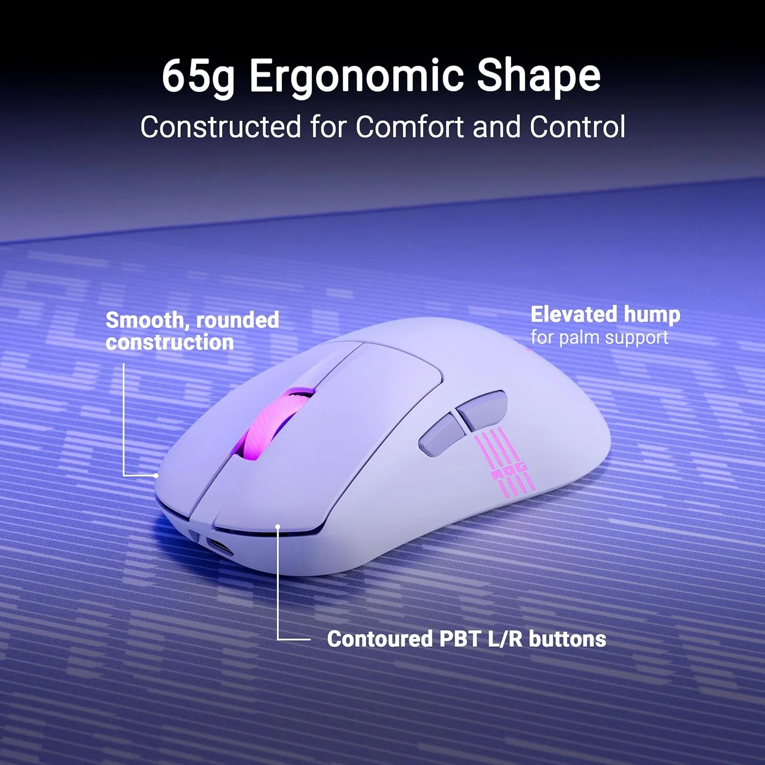 ماوس گیمینگ بی سیم ارگونومیک ایسوس ROG Keris II Origin: طراحی 65 گرمی، سوکت سوییچ Push-Fit II، میکرو سوییچ II، بی سیم SpeedNova، RF بی سیم 2.4 گیگاهرتز، بلوتوث و USB سیمی - سفید ماوس گیمینگ بی سیم ارگونومیک ایسوس ROG Keris II Origin: طراحی 65 گرمی، سوکت سوییچ Push-Fit II، میکرو سوییچ II، بی سیم SpeedNova، RF بی سیم 2.4 گیگاهرتز، بلوتوث و USB سیمی - سفید