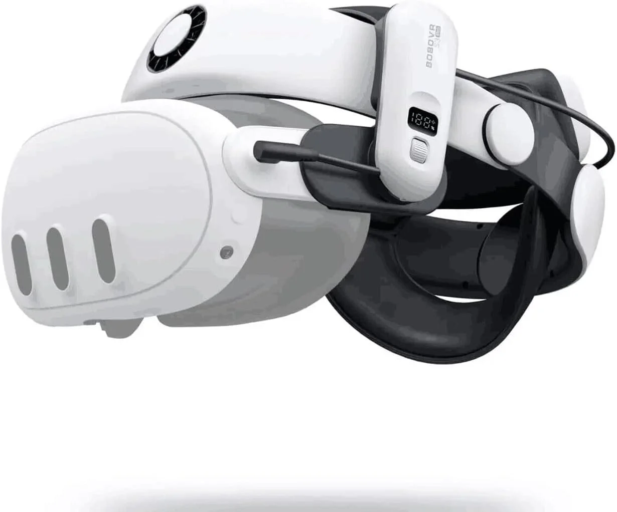 لوازم جانبی هدست واقعیت مجازی BOBOVR S3 Pro Super Strap سازگار با Meta Quest 3، هدبند 2 در 1 و سیستم تهویه هوای سر، بسته باتری 10000 میلی آمپر ساعتی قابل تعویض مناسب برای Oculus Quest3 لوازم جانبی هدست واقعیت مجازی BOBOVR S3 Pro Super Strap سازگار با Meta Quest 3، هدبند 2 در 1 و سیستم تهویه هوای سر، بسته باتری 10000 میلی آمپر ساعتی قابل تعویض مناسب برای Oculus Quest3