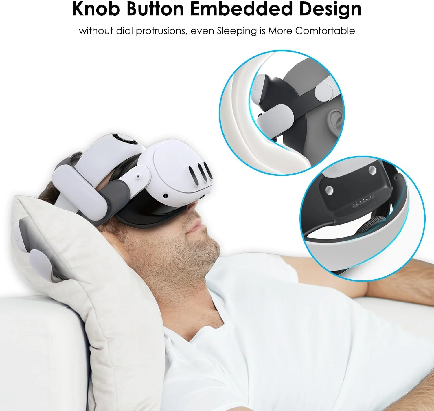 لوازم جانبی هدست واقعیت مجازی BOBOVR S3 Pro Super Strap سازگار با Meta Quest 3، هدبند 2 در 1 و سیستم تهویه هوای سر، بسته باتری 10000 میلی آمپر ساعتی قابل تعویض مناسب برای Oculus Quest3