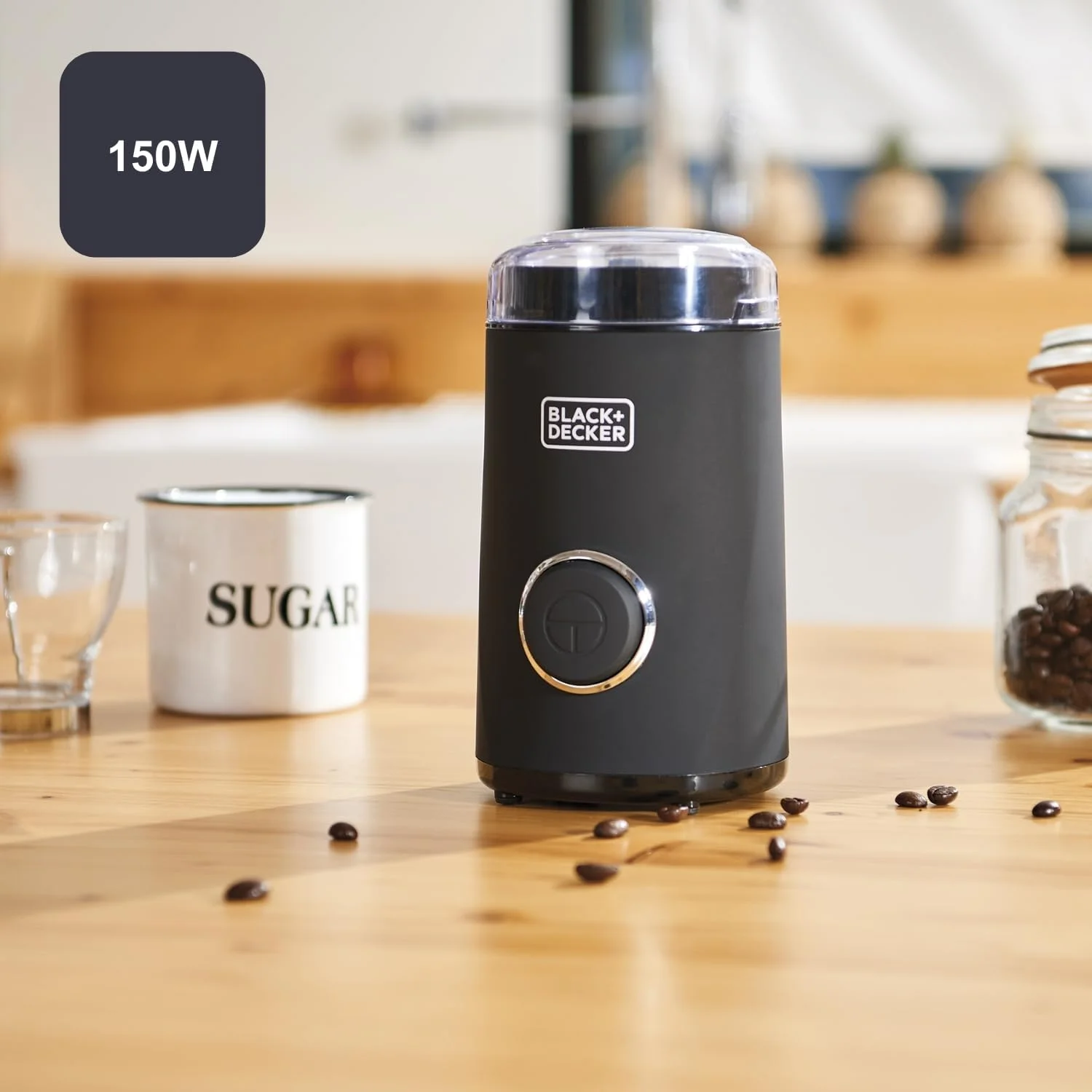آسیاب قهوه برقی 150 وات بلک اند دکر، مشکی