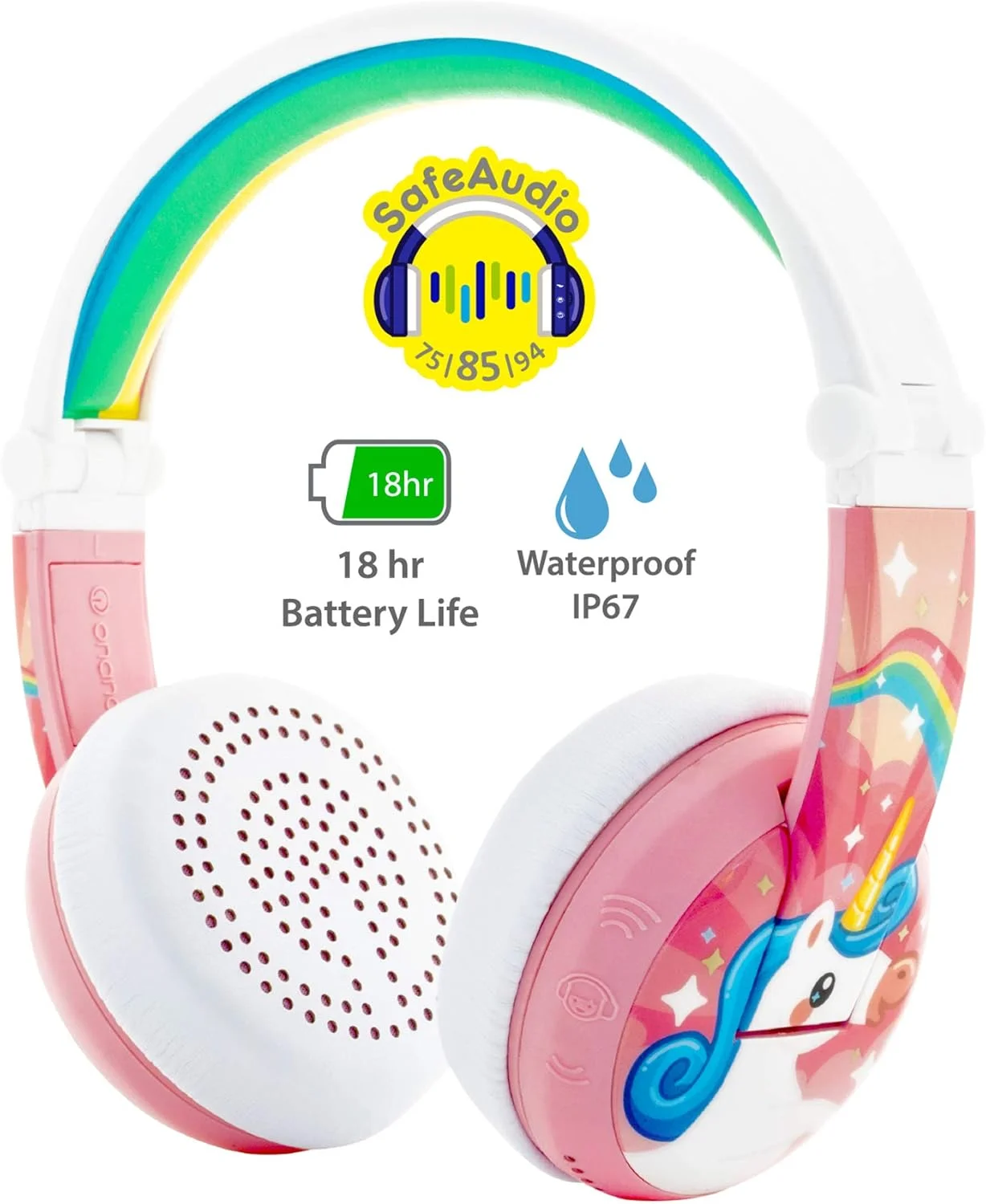 هدفون بی سیم بلوتوثی ضد آب ONANOFF BuddyPhones Wave برای کودکان، صورتی هدفون بی سیم بلوتوثی ضد آب ONANOFF BuddyPhones Wave برای کودکان، صورتی