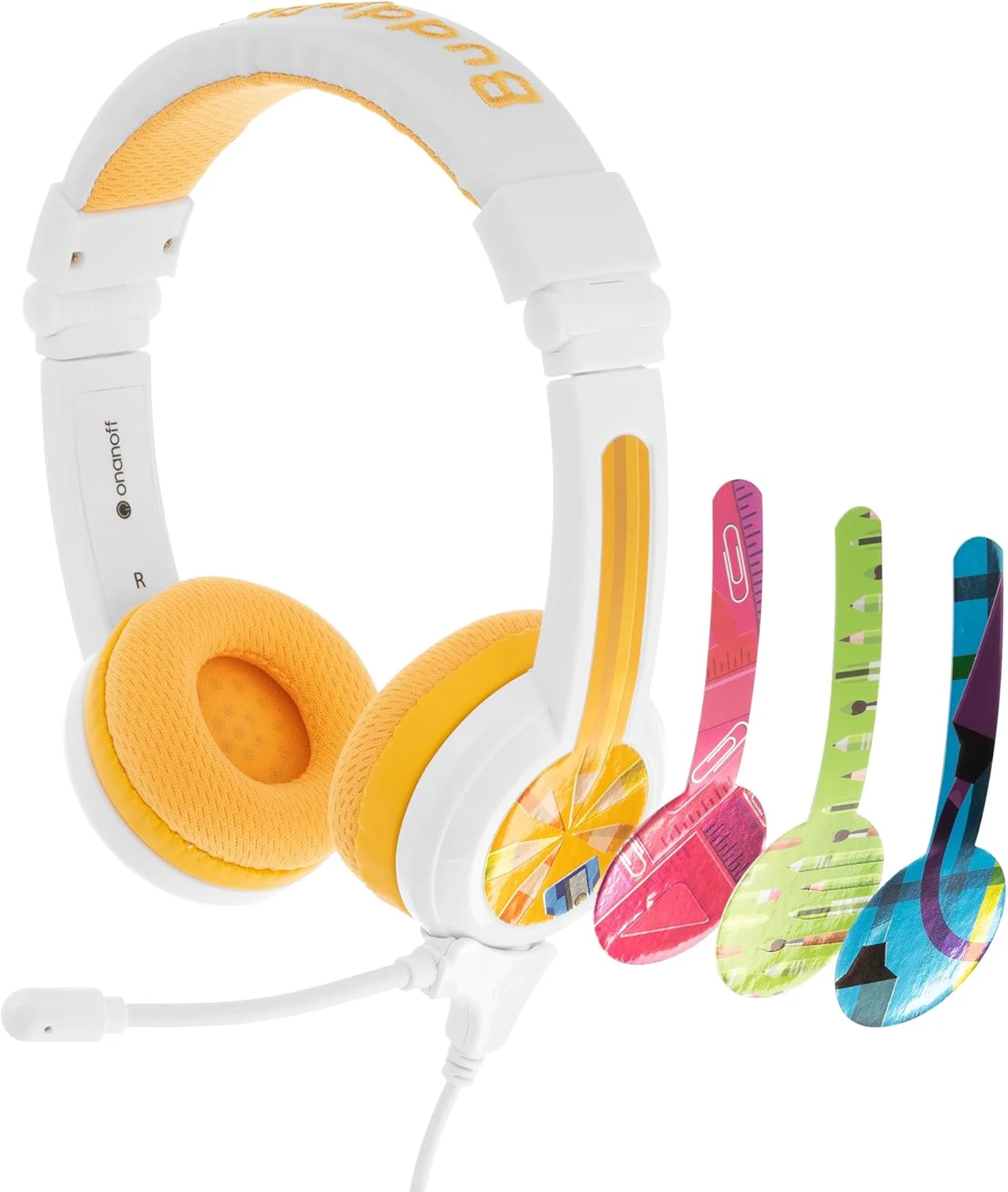 هدفون صوتی ایمن BuddyPhones SCHOOL PLUS برای کودکان، تاشو، قابل تنظیم، با جک 3.5 میلیمتری جداشدنی و میکروفون با کارایی بالا، مناسب برای مطالعه در خانه/آنلاین، بسیار بادوام - زرد هدفون صوتی ایمن BuddyPhones SCHOOL PLUS برای کودکان، تاشو، قابل تنظیم، با جک 3.5 میلیمتری جداشدنی و میکروفون با کارایی بالا، مناسب برای مطالعه در خانه/آنلاین، بسیار بادوام - زرد