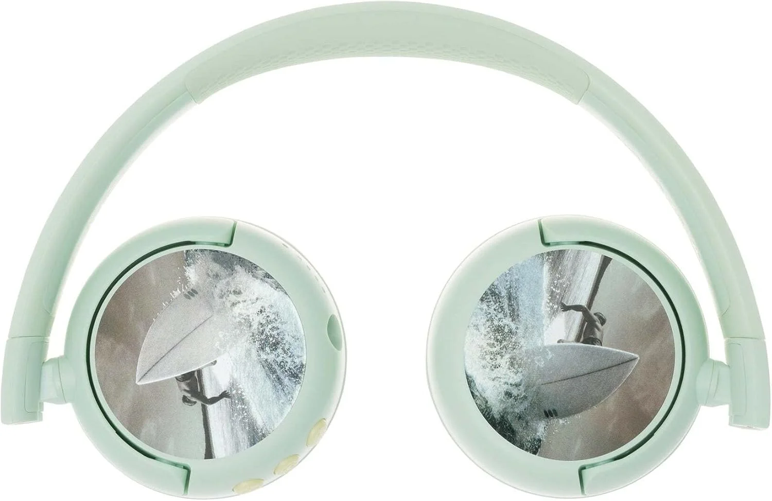 هدفون بی سیم بلوتوثی BuddyPhones POP Fun، صدای عالی با طراحی فرهنگ پاپ | صدای ایمن با دکمه های کنترل | 19 ساعت عمر باتری میکروفون داخلی | با سیم یا بی سیم (سبز اقیانوسی) هدفون بی سیم بلوتوثی BuddyPhones POP Fun، صدای عالی با طراحی فرهنگ پاپ | صدای ایمن با دکمه های کنترل | 19 ساعت عمر باتری میکروفون داخلی | با سیم یا بی سیم (سبز اقیانوسی)