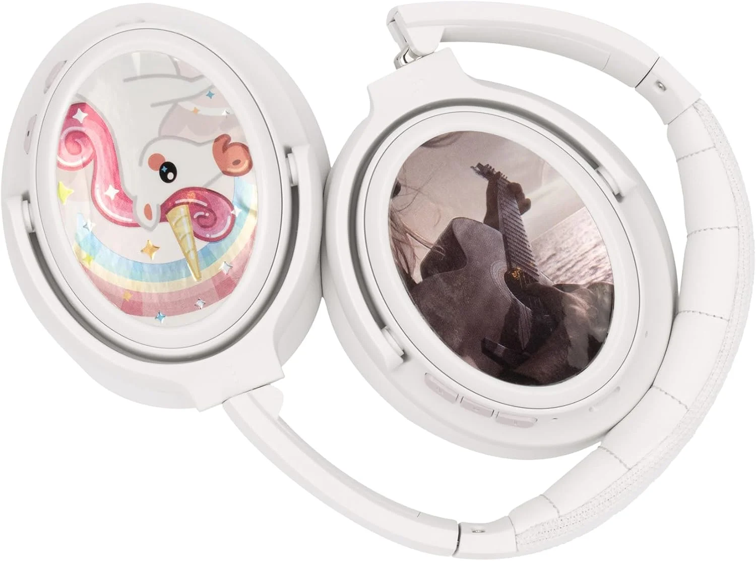 هدفون بی سیم بلوتوثی حذف نویز فعال BuddyPhones ComosFun برای کودکان | صدای شفاف، حجم صدای ایمن با حالت مطالعه، باتری 42 ساعته، میکروفون داخلی | تاشو قابل تنظیم - سفید هدفون بی سیم بلوتوثی حذف نویز فعال BuddyPhones ComosFun برای کودکان | صدای شفاف، حجم صدای ایمن با حالت مطالعه، باتری 42 ساعته، میکروفون داخلی | تاشو قابل تنظیم - سفید