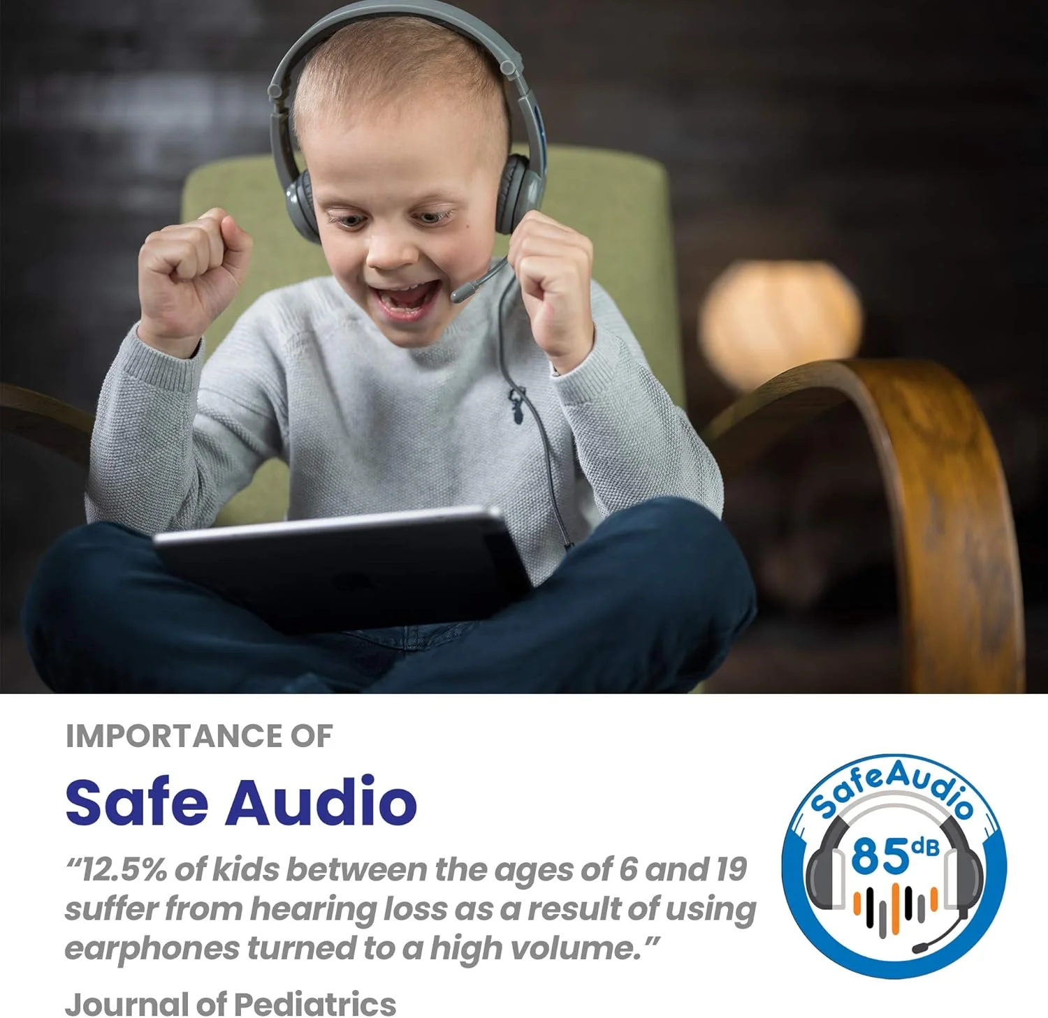 هدفون تاشو گیمینگ کودکانه ONANOFF BuddyPhones - Galaxy، دارای جک 3.5 میلیمتری جداشدنی با میکروفون BeamMic با عملکرد بالا، مناسب برای بازی در PS4، Xbox One، Nintendo Switch یا PC (خاکستری) هدفون تاشو گیمینگ کودکانه ONANOFF BuddyPhones - Galaxy، دارای جک 3.5 میلیمتری جداشدنی با میکروفون BeamMic با عملکرد بالا، مناسب برای بازی در PS4، Xbox One، Nintendo Switch یا PC (خاکستری)