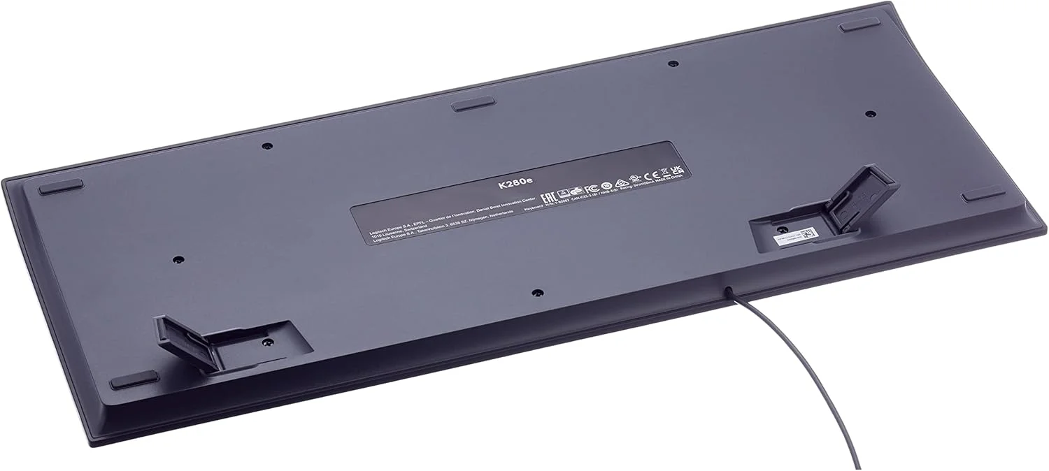 کیبورد سیم دار تجاری لاجیتک K280e Pro برای ویندوز، لینوکس و کروم، اتصال USB، تکیه گاه مچ دست، مقاوم در برابر پاشش آب، PC/لپ تاپ، طرح بندی QWERTZ سوئیسی - مشکی کیبورد سیم دار تجاری لاجیتک K280e Pro برای ویندوز، لینوکس و کروم، اتصال USB، تکیه گاه مچ دست، مقاوم در برابر پاشش آب، PC/لپ تاپ، طرح بندی QWERTZ سوئیسی - مشکی