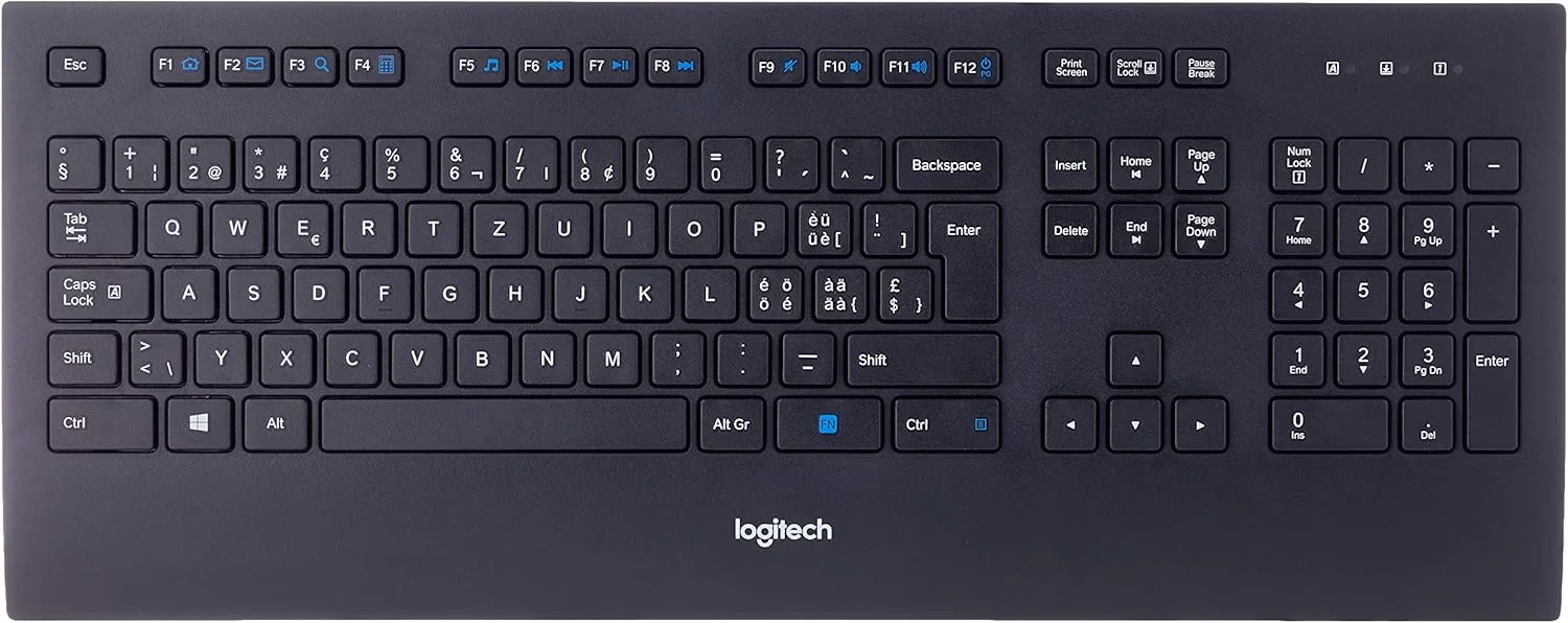 کیبورد سیم دار تجاری لاجیتک K280e Pro برای ویندوز، لینوکس و کروم، اتصال USB، تکیه گاه مچ دست، مقاوم در برابر پاشش آب، PC/لپ تاپ، طرح بندی QWERTZ سوئیسی - مشکی کیبورد سیم دار تجاری لاجیتک K280e Pro برای ویندوز، لینوکس و کروم، اتصال USB، تکیه گاه مچ دست، مقاوم در برابر پاشش آب، PC/لپ تاپ، طرح بندی QWERTZ سوئیسی - مشکی