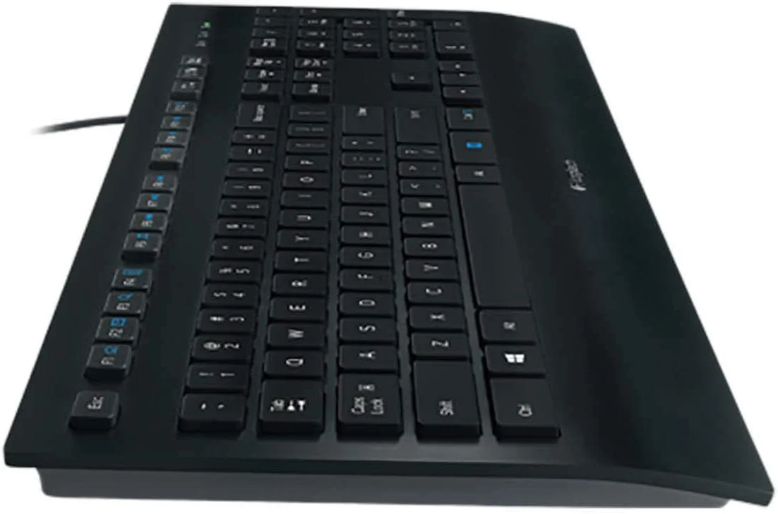 کیبورد سیم دار تجاری Logitech K280e Pro برای ویندوز، لینوکس و کروم، پورت USB، تکیه گاه مچ دست، مقاوم در برابر پاشش آب، PC/لپ تاپ، طرح بندی QWERTY ایالات متحده - مشکی کیبورد سیم دار تجاری Logitech K280e Pro برای ویندوز، لینوکس و کروم، پورت USB، تکیه گاه مچ دست، مقاوم در برابر پاشش آب، PC/لپ تاپ، طرح بندی QWERTY ایالات متحده - مشکی