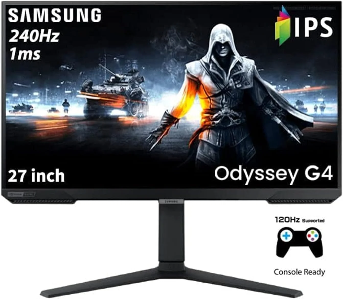 مانیتور گیمینگ 27 اینچی سامسونگ با کیفیت Full HD، پنل IPS، نرخ تازهسازی 240 هرتز و زمان پاسخدهی 1 میلیثانیه، سازگار با Nvidia G-Sync، پایه ارگونومیک - LS27BG402EMXUE مانیتور گیمینگ 27 اینچی سامسونگ با کیفیت Full HD، پنل IPS، نرخ تازهسازی 240 هرتز و زمان پاسخدهی 1 میلیثانیه، سازگار با Nvidia G-Sync، پایه ارگونومیک - LS27BG402EMXUE