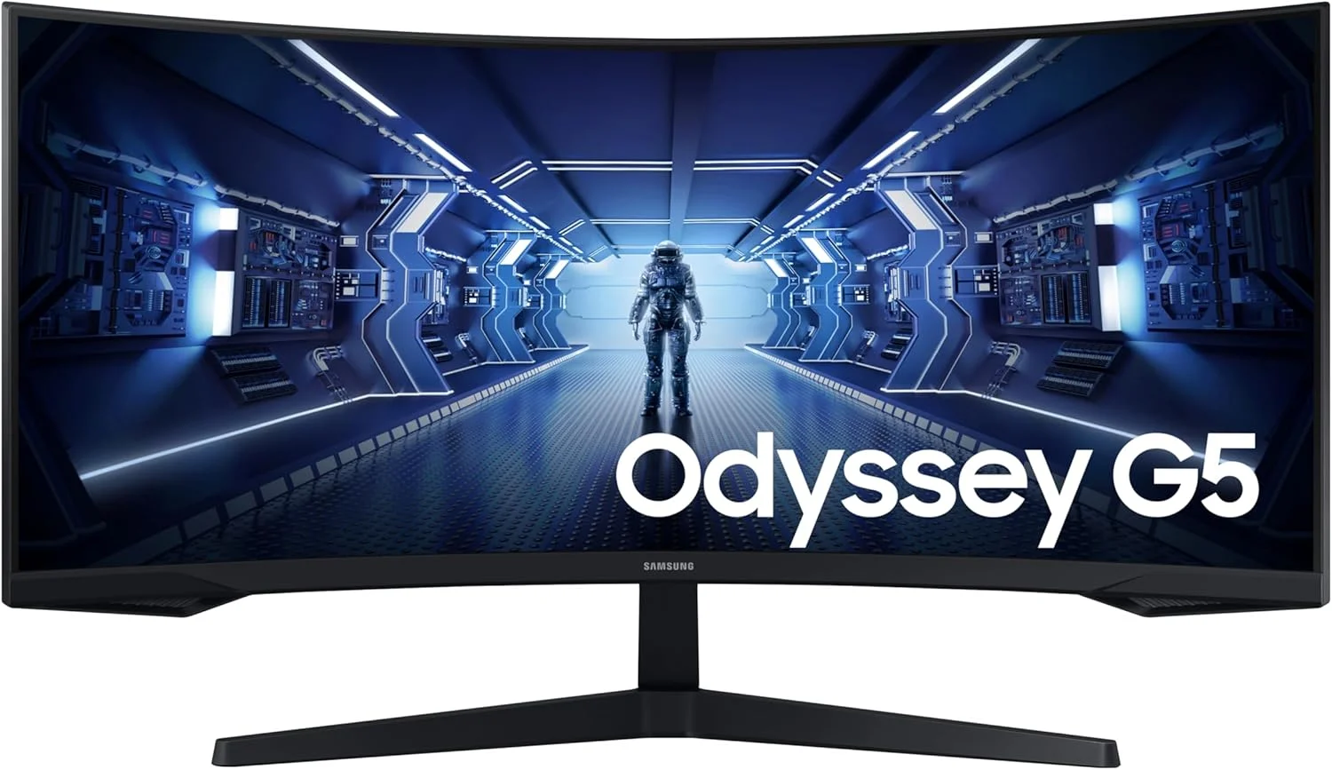 مانیتور گیمینگ 34 اینچی سامسونگ مدل G5 Odyssey WQHD با صفحه نمایش خمیده 1000R مانیتور گیمینگ 34 اینچی سامسونگ مدل G5 Odyssey WQHD با صفحه نمایش خمیده 1000R