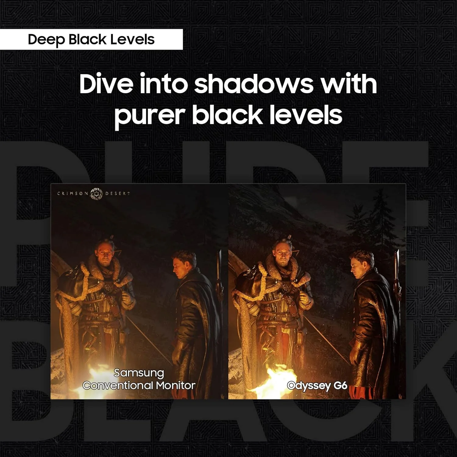 مانیتور گیمینگ 27 اینچی OLED سری Odyssey G6 (G60SD) سامسونگ با کیفیت QHD، نرخ نوسازی 360 هرتز، زمان پاسخگویی 0.03 میلی‌ثانیه، ضد انعکاس نور، طراحی فلزی شیک، مدل LS27DG602SNXZA، سال 2024