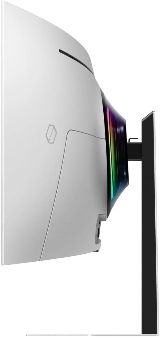 مانیتور گیمینگ 49 اینچ سامسونگ G9 G952 Odyssey OLED بدون بازتاب نور، هوشمند، Dual QHD، نرخ نوسازی 240 هرتز، زمان پاسخگویی 0.03 میلی‌ثانیه، انحنای صفحه نمایش 1800R، تنظیم ارتفاع بلندگو، محافظ صفحه نمایش - LS49DG952SMXUE