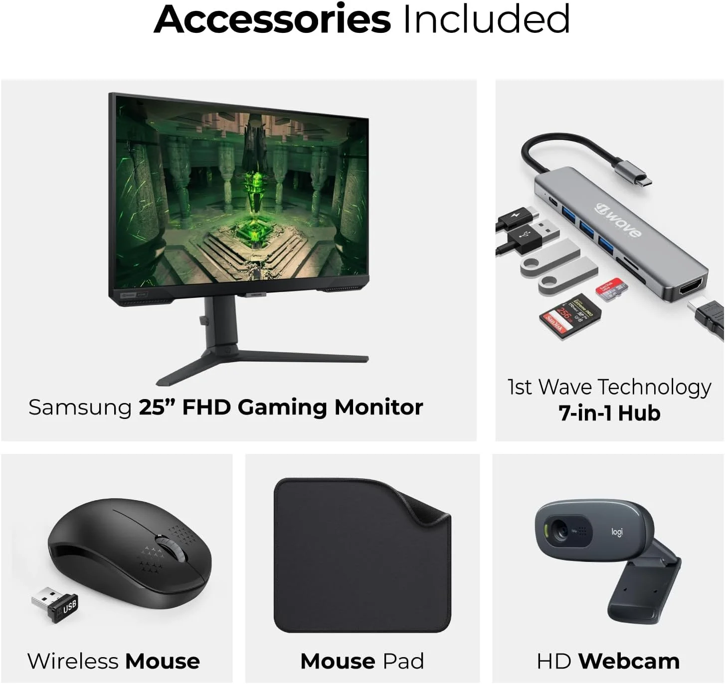 مانیتور گیمینگ 25 اینچی سامسونگ Odyssey G4 – 240 هرتز، 1 میلیثانیه، IPS، FHD، NVIDIA G-SYNC و AMD FreeSync Premium، HDR10، راحتی چشم - شامل هاب 7 در 1، وبکم، ماوس و ماوسپد مانیتور گیمینگ 25 اینچی سامسونگ Odyssey G4 – 240 هرتز، 1 میلیثانیه، IPS، FHD، NVIDIA G-SYNC و AMD FreeSync Premium، HDR10، راحتی چشم - شامل هاب 7 در 1، وبکم، ماوس و ماوسپد