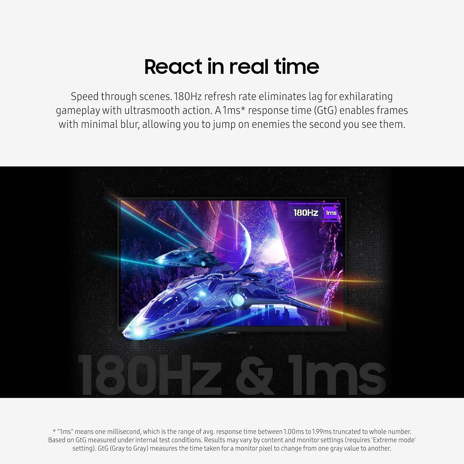 مانیتور گیمینگ 32 اینچی سامسونگ Odyssey G50D Series QHD Fast IPS، نرخ بروزرسانی 180 هرتز، AMD FreeSync، پایه قابل تنظیم، حالت محافظ چشم، LS32DG502ENXZA، 2024