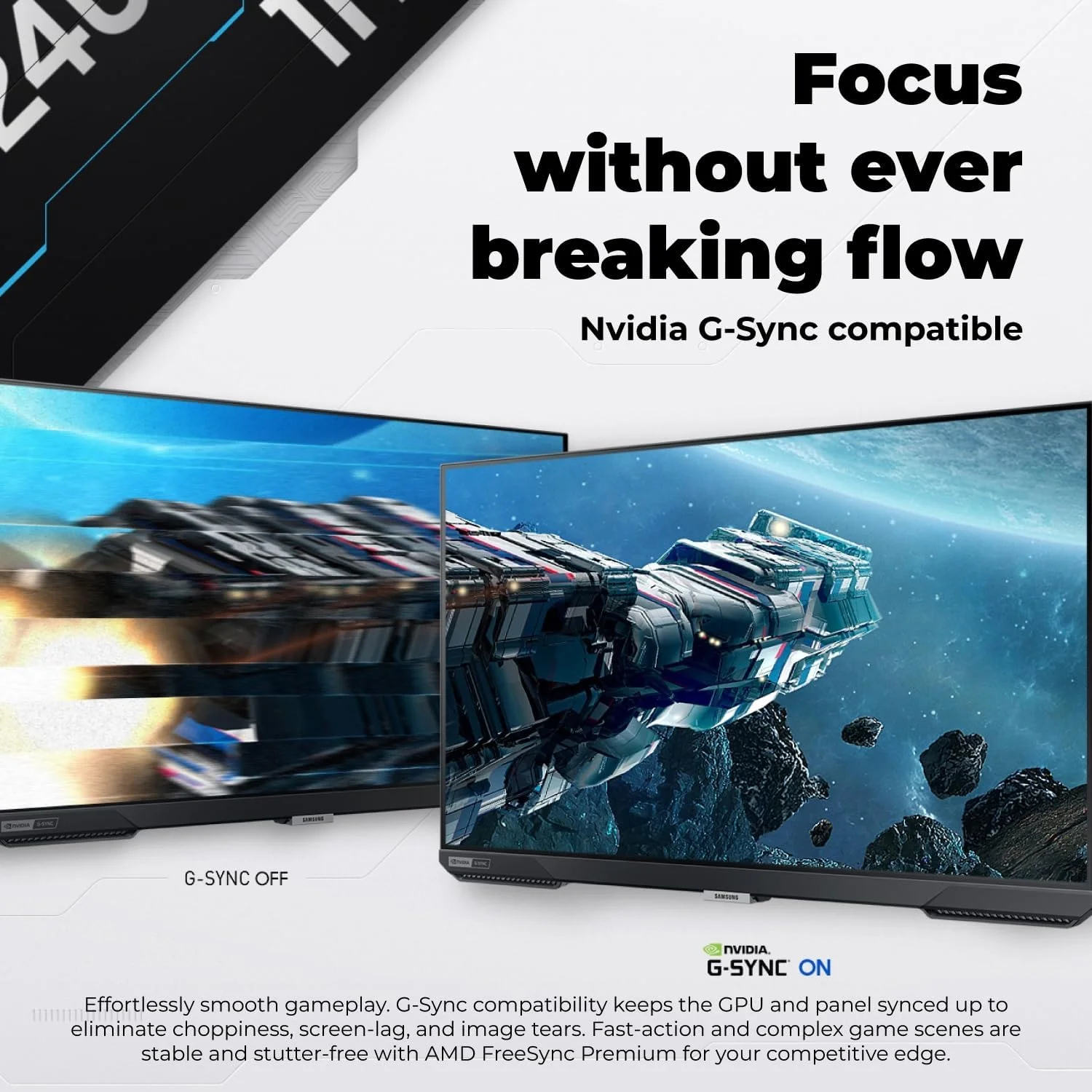 مانیتور گیمینگ 25 اینچی سامسونگ Odyssey G4 – 240 هرتز، 1 میلیثانیه، IPS، FHD، NVIDIA G-SYNC و AMD FreeSync Premium، HDR10، راحتی چشم - شامل هاب 7 در 1، وبکم، ماوس و ماوسپد مانیتور گیمینگ 25 اینچی سامسونگ Odyssey G4 – 240 هرتز، 1 میلیثانیه، IPS، FHD، NVIDIA G-SYNC و AMD FreeSync Premium، HDR10، راحتی چشم - شامل هاب 7 در 1، وبکم، ماوس و ماوسپد