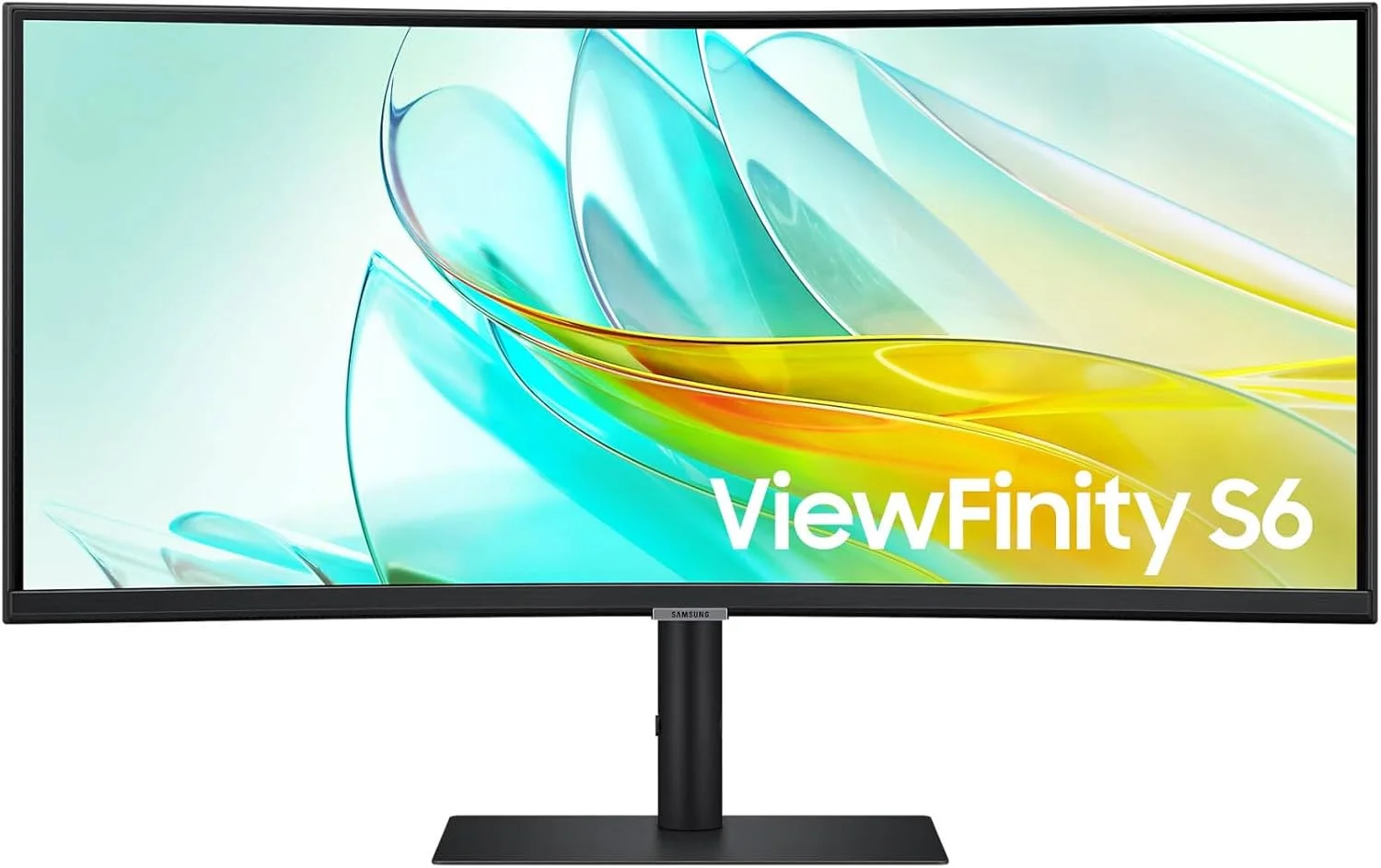 مانیتور خمیده 34 اینچی سامسونگ ViewFinity S6 S65UC Ultra-WQHD 100Hz AMD FreeSync USB Type-C، رنگ مشکی مانیتور خمیده 34 اینچی سامسونگ ViewFinity S6 S65UC Ultra-WQHD 100Hz AMD FreeSync USB Type-C، رنگ مشکی